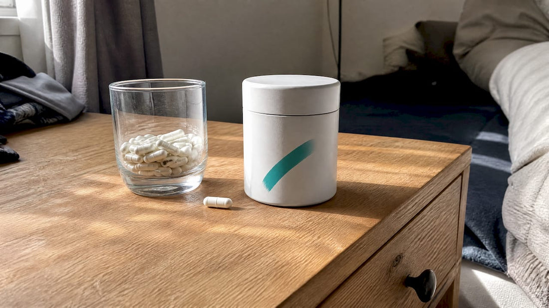 Mand tester Vitalonga NMN-kapsler derhjemme